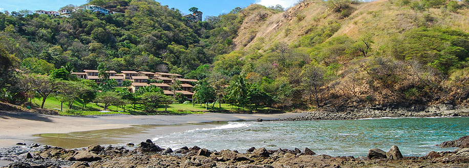 private beach on the Pacific Ocean