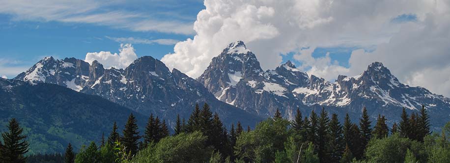 Snow-capped Grand Tetons