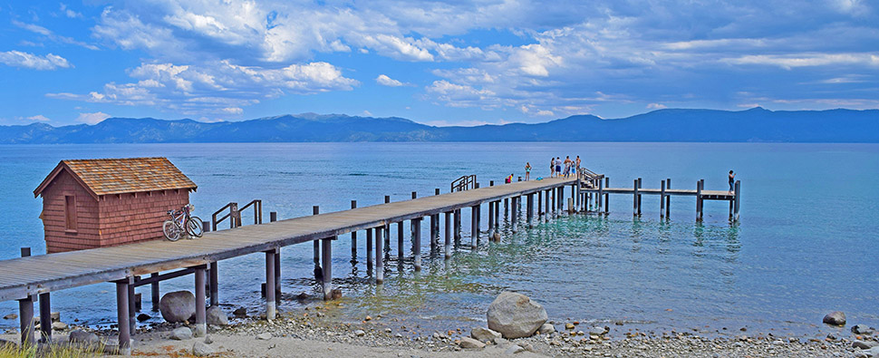 Ehrman Mansion pier Sugar Pine Point State Park Lake Tahoe, California